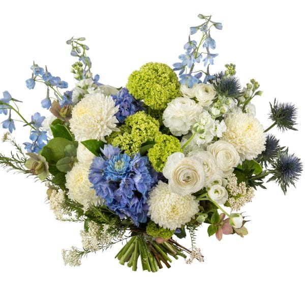 A classical beauty, soft fresh and feminine hand tied bouquet!
